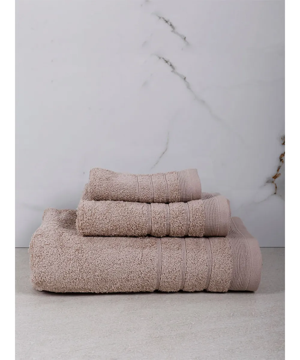 Πετσέτα Χίμπουρι 11 Medium Beige Σετ 3 τεμ.