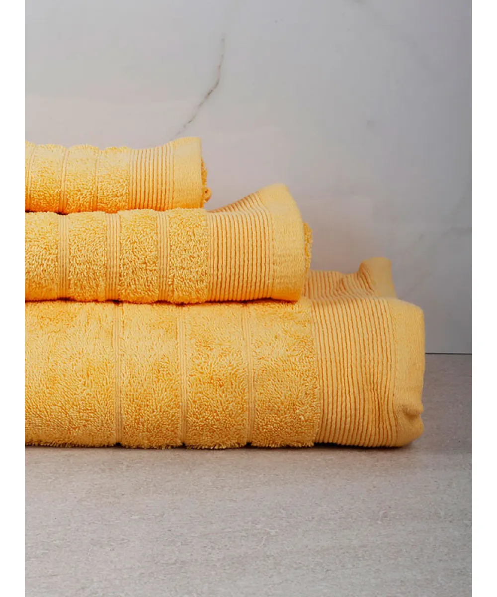 Πετσέτα Χίμπουρι 12 Yellow Σετ 3 τεμ.
