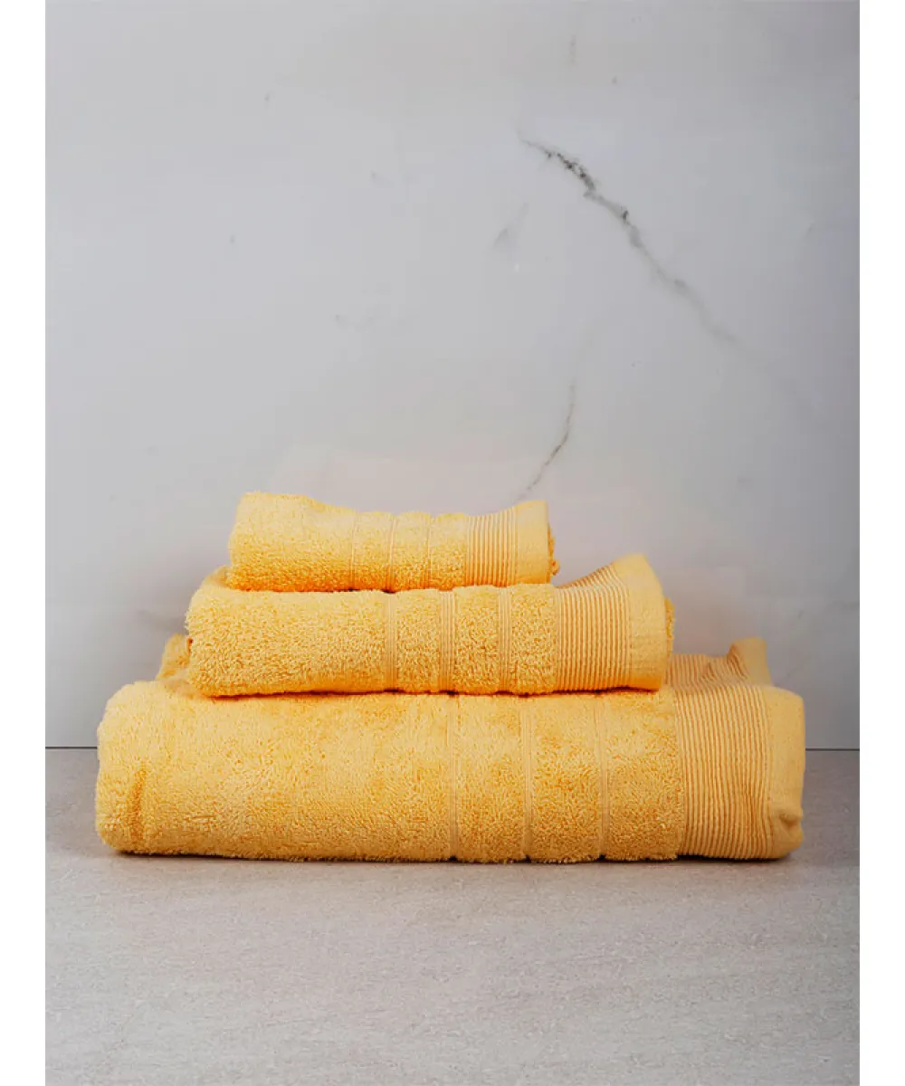 Πετσέτα Χίμπουρι 12 Yellow Σετ 3 τεμ.