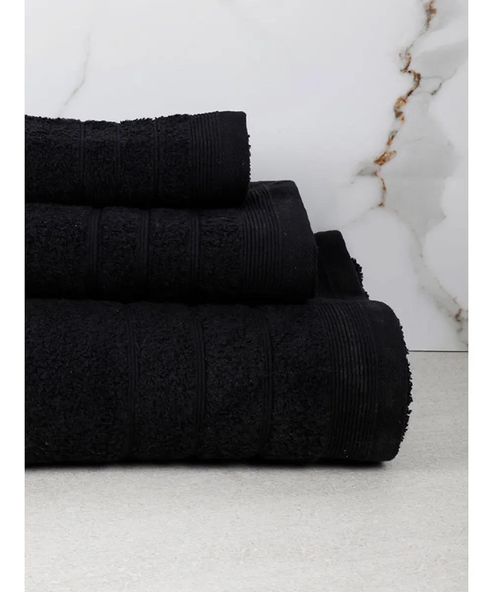 Πετσέτα Χίμπουρι 15 Black Μπάνιου (70x140)