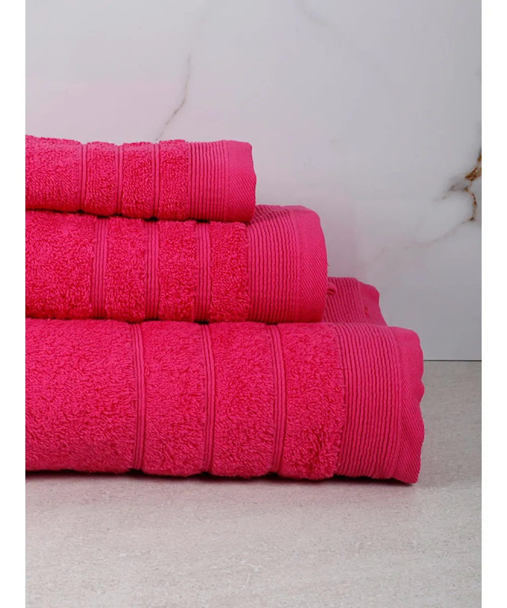 Πετσέτα Χίμπουρι 4 Fuchsia Μπάνιου (70x140)