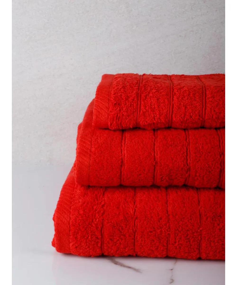 Πετσέτα πενιέ Dory 3 Red Προσώπου (50x100)