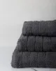 Πετσέτα πενιέ Dory 10 Dark Grey Μπάνιου (80x150)