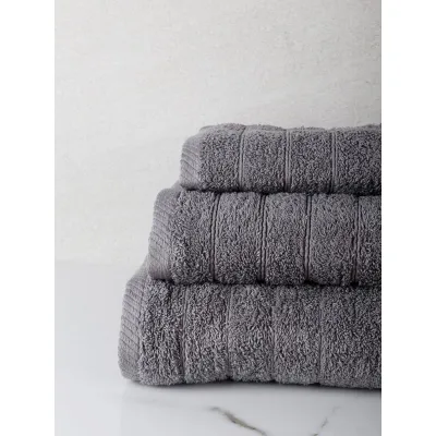 Πετσέτα πενιέ Dory 20 Grey Μπάνιου (80x150)