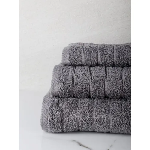Πετσέτα πενιέ Dory 20 Grey Μπάνιου (80x150)
