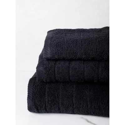 Πετσέτα πενιέ Dory 21 Black Μπάνιου (80x150)