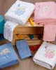 Σετ πετσέτες κεντητές Bear 04 White/Pink Σετ πετσέτες κεντητές Bear 04 White/Pink