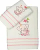 Σετ πετσέτες κεντητές Elephant 03 Pink Σετ πετσέτες κεντητές Elephant 03 Pink
