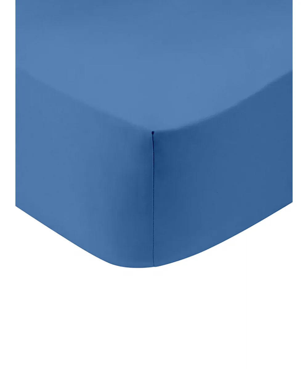 Κατωσέντονο Cotton Feelings με λάστιχο 104 Blue Μονό (100x200 30)