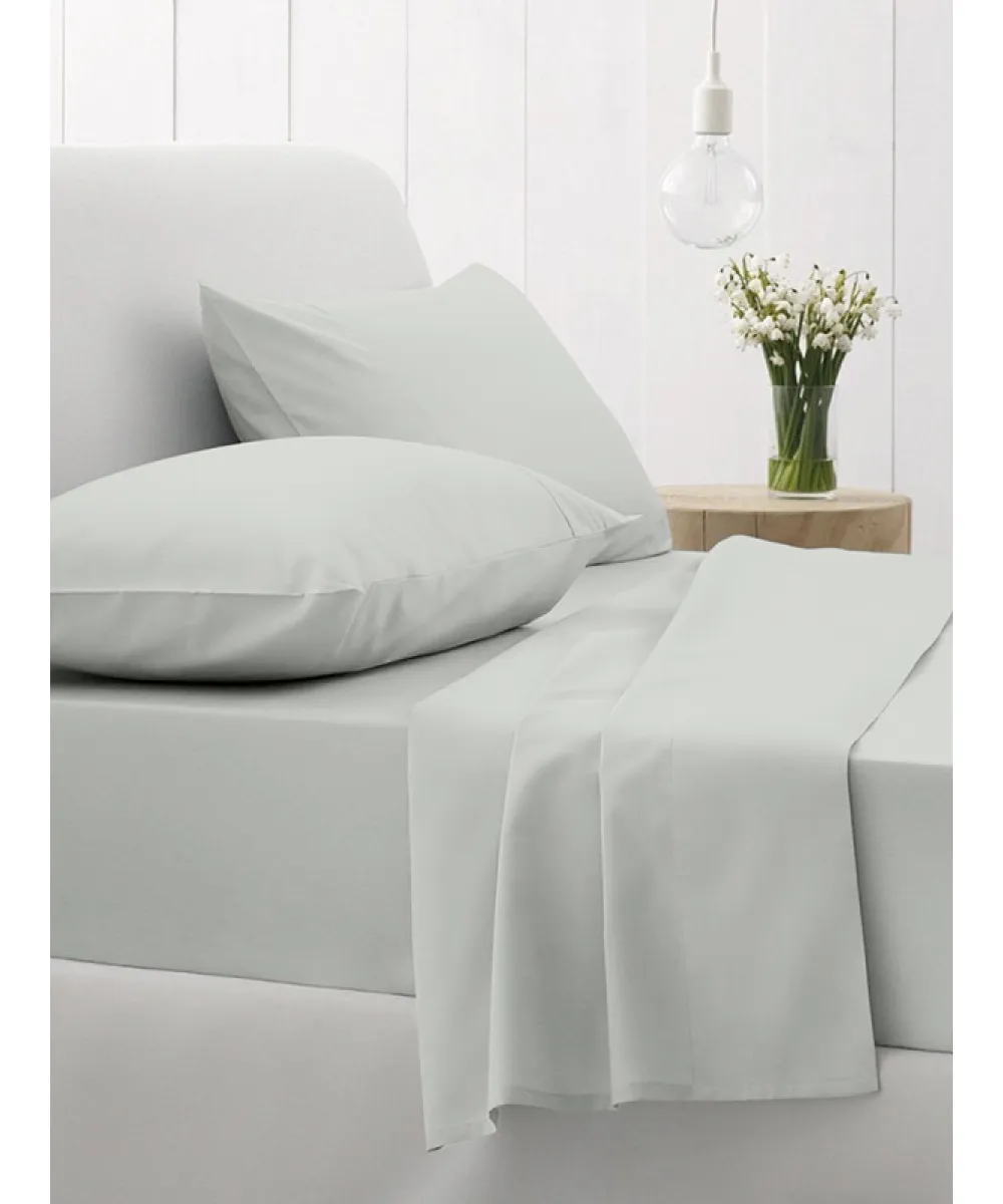 Κατωσέντονο Cotton Feelings με λάστιχο 106 Light Grey Μονό (100x200 30)