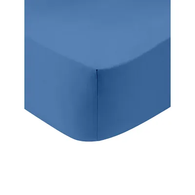 Κατωσέντονο Cotton Feelings με λάστιχο 104 Blue Ημίδιπλο (120x200 30)
