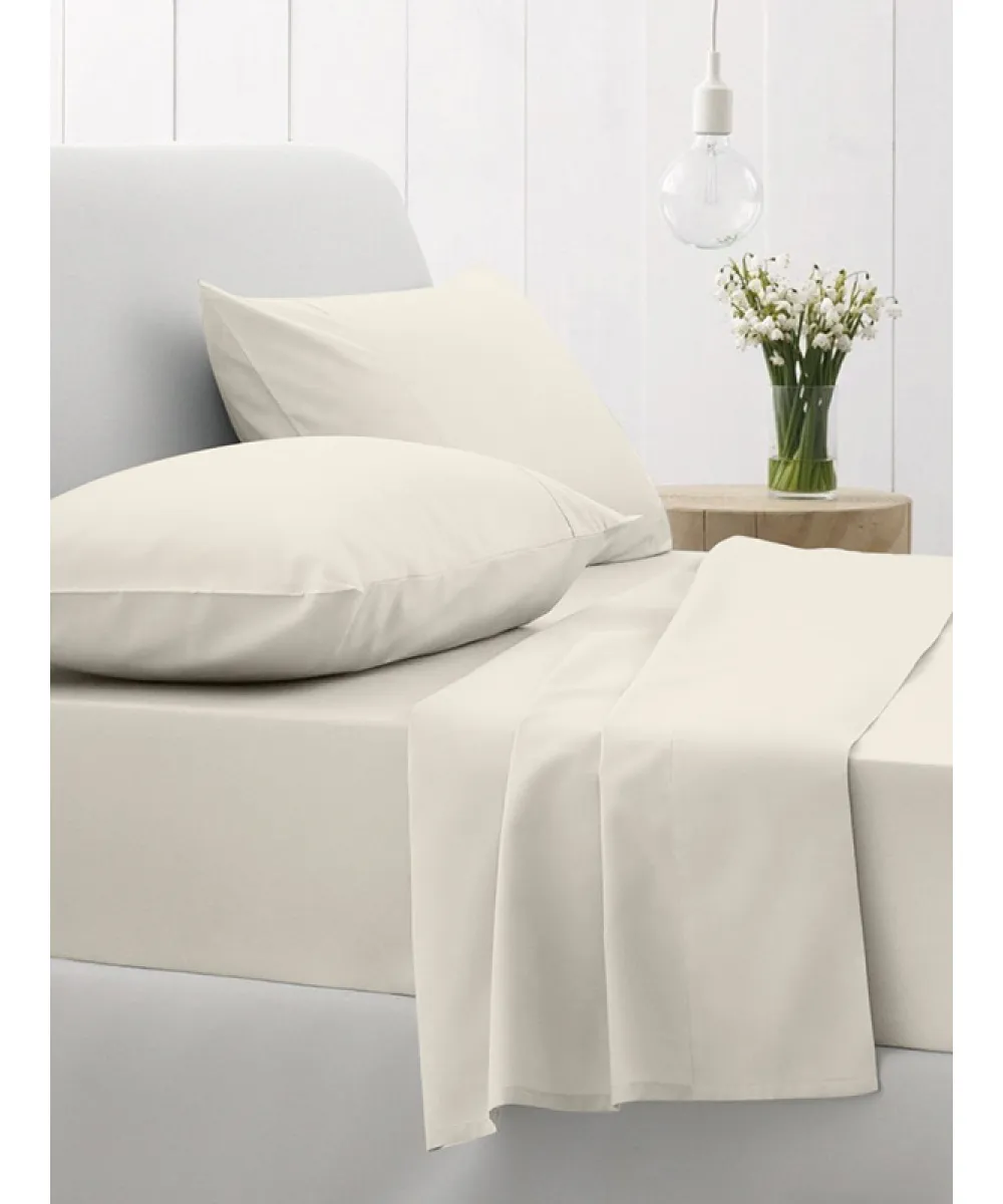 Σετ Σεντόνια Cotton Feelings 108 Ecru Μονό με λάστιχο(105x205 30) Σετ Σεντόνια Cotton Feelings 108 Ecru Μονό με λάστιχο(105x205 30)