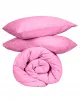 Σετ Σεντόνια Cotton Feelings 112 Fuchsia Μονό με λάστιχο(105x205 30)