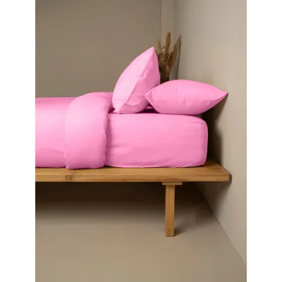 Σετ Σεντόνια Cotton Feelings 112 Fuchsia Μονό με λάστιχο(105x205 30)