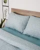 Σετ Σεντόνια Cotton Feelings 920 Aqua Μονό με λάστιχο(105x205 30)