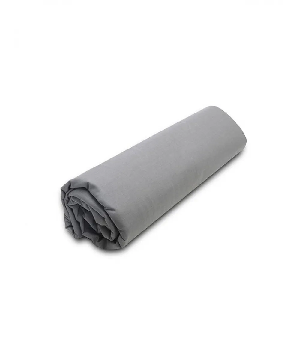 Κατωσέντονο Menta με λάστιχο 19 Dark Grey Ημίδιπλο (120x200 20)