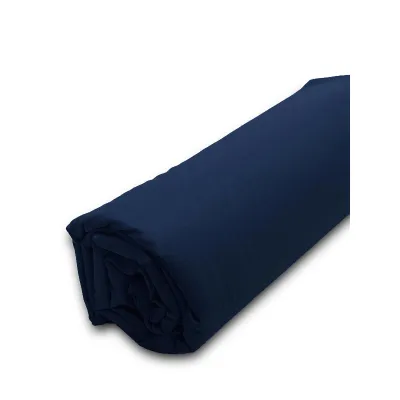 Κατωσέντονο Menta με λάστιχο 26 Navy Ημίδιπλο (120x200 20)