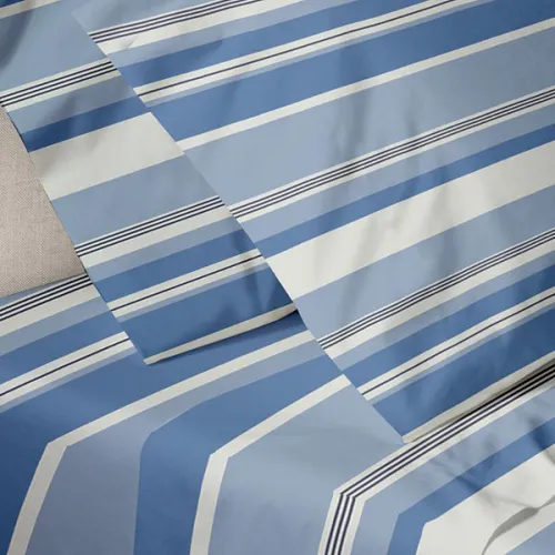 Σετ Σεντόνια Menta Εμπριμέ 550 Blue Μονο (160x250)