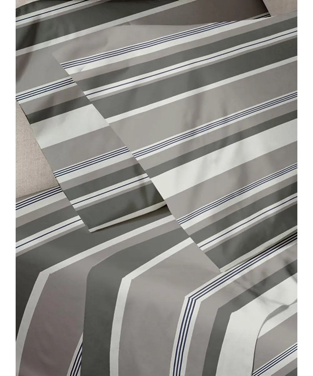 Σετ Σεντόνια Menta Εμπριμέ 550 Grey Μονο (160x250)