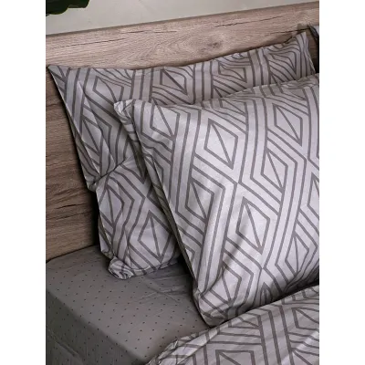 Παπλωματοθήκη Cotton Feelings 2042 Grey Μονή (170x250)
