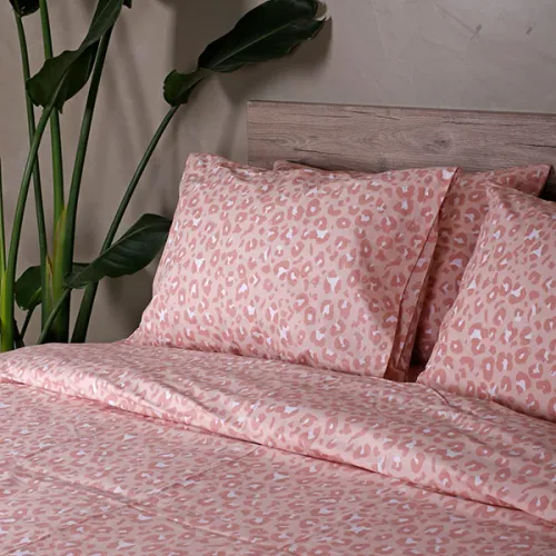 Παπλωματοθήκη Cotton Feelings 2044 Pink Διπλή (200x250)
