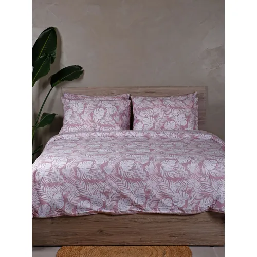 Σετ Σεντόνια Cotton Feelings 2038 Pink Μονό με λάστιχο(105x205 30)