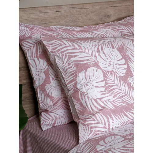 Σετ Σεντόνια Cotton Feelings 2038 Pink Διπλό με λάστιχο (150x205 30)