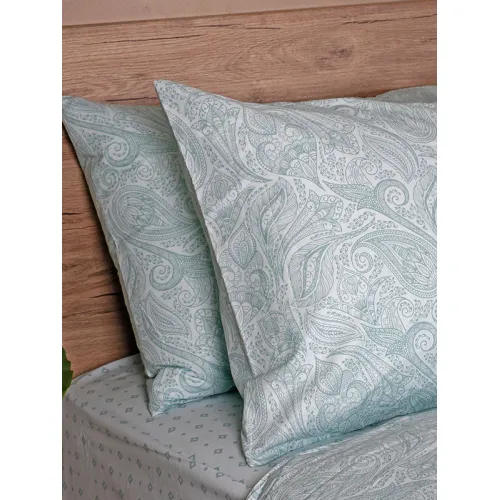 Σετ Σεντόνια Cotton Feelings 2040 Aqua Υπέρδιπλο (235x270)