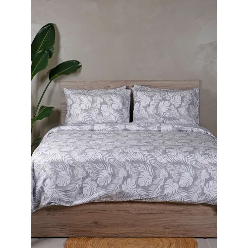 Σετ Σεντόνια Cotton Feelings 2038 Grey Υπέρδιπλο (235x270)
