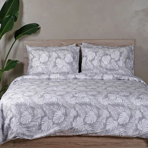 Σετ Σεντόνια Cotton Feelings 2038 Grey Υπέρδιπλο (235x270)