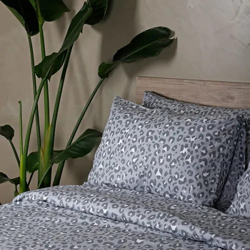 Σετ Σεντόνια Cotton Feelings 2044 Grey Υπέρδιπλο (235x270)