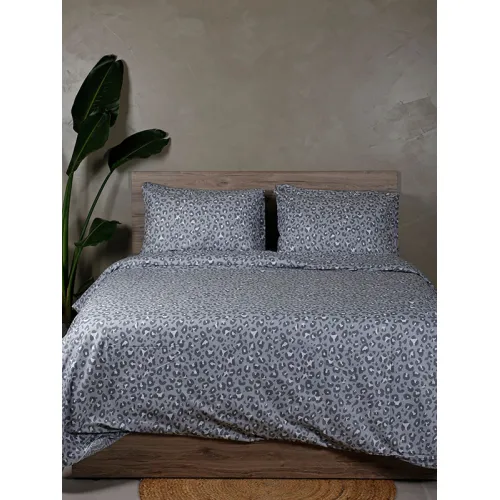 Σετ Σεντόνια Cotton Feelings 2044 Grey Υπέρδιπλο με λάστιχο (170x205 30)
