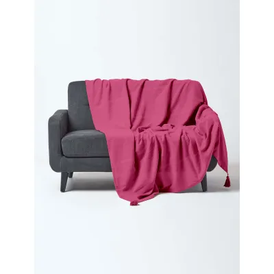 Ριχτάρι Βαμβακερό Υφαντό Fuchsia Σετ 3 τεμαχίων (1θ - 2θ - 3θ)