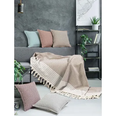 Ριχτάρι TENT BEIGE Ριχτάρι τριθέσιου καναπέ: 170 x 300 εκ.