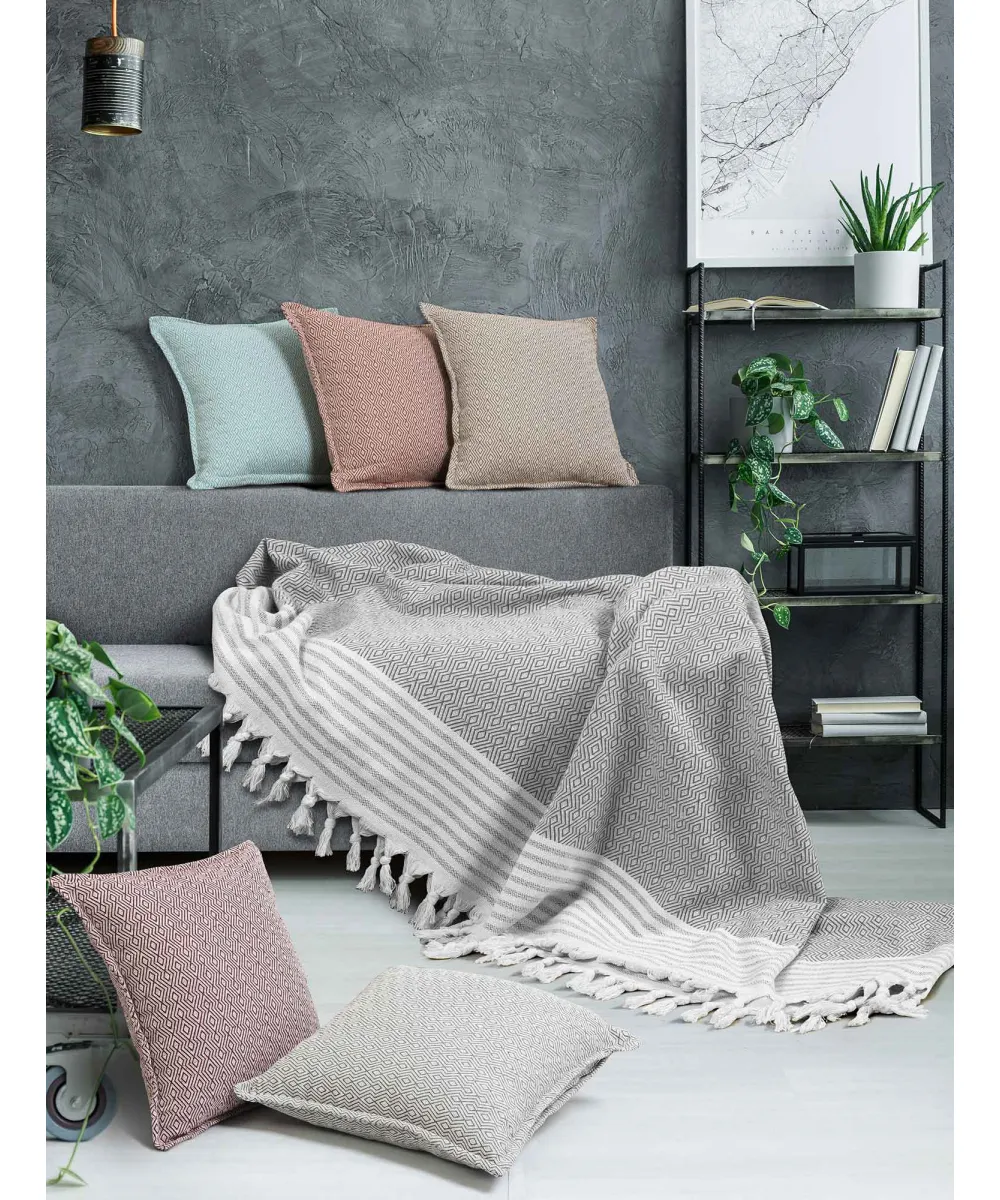 Ριχτάρι TENT GREY Ριχτάρι τριθέσιου καναπέ: 170 x 300 εκ. Ριχτάρι TENT GREY Ριχτάρι τριθέσιου καναπέ: 170 x 300 εκ.