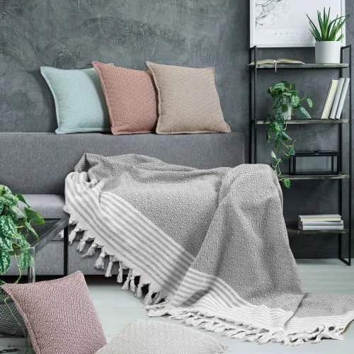 Ριχτάρι TENT GREY Ριχτάρι τριθέσιου καναπέ: 170 x 300 εκ.