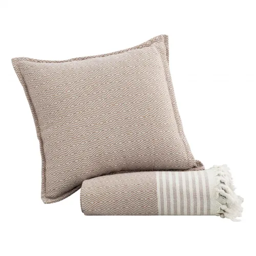 Διακοσμητικό Μαξιλάρι TENT BEIGE Διακοσμητική μαξιλαροθήκη: 45 x 45 εκ.
