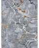 Χαλί MARBLE GREY GOLD Στρόγγυλο χαλί 165 εκ.