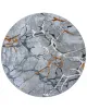 Χαλί MARBLE GREY GOLD Στρόγγυλο χαλί 165 εκ.