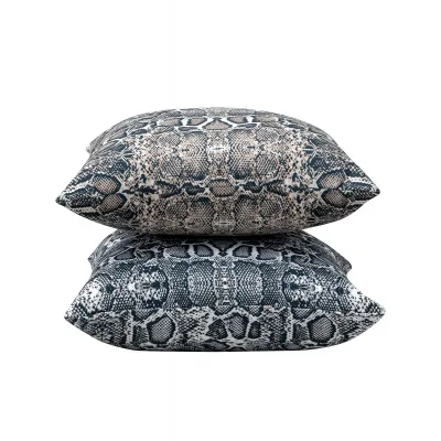 Διακοσμητικό Μαξιλάρι SNAKE GREY Διακοσμητική μαξιλαροθήκη: 40 x 40 εκ.