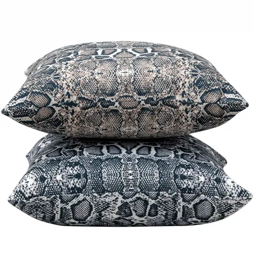 Διακοσμητικό Μαξιλάρι SNAKE GREY Διακοσμητική μαξιλαροθήκη: 40 x 40 εκ.