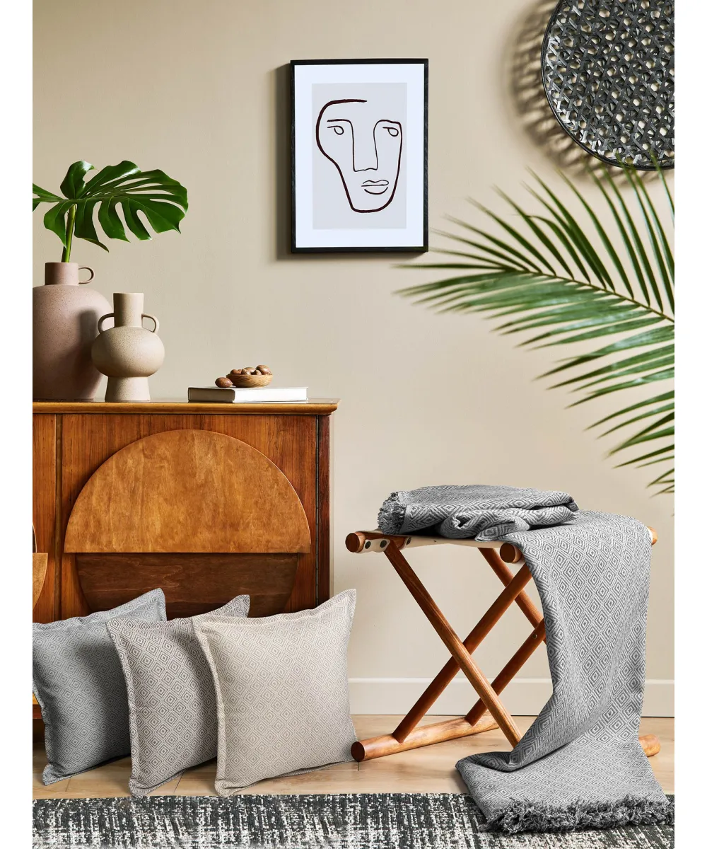 Ριχτάρι PANIC GREY Ριχτάρι διθέσιου καναπέ: 170 x 250 εκ.