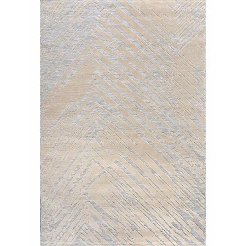 Χαλί SCRATCHES GREY BEIGE 67 x 350 εκ.