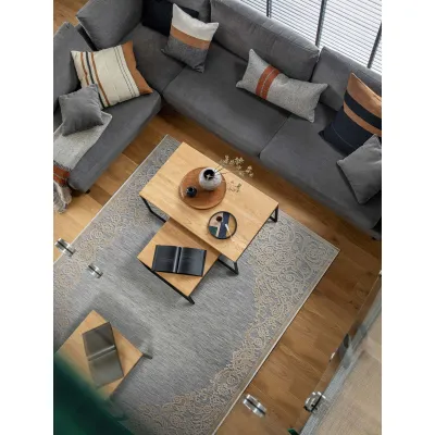 Χαλί ROI GREY BEIGE 67 x 400 εκ.