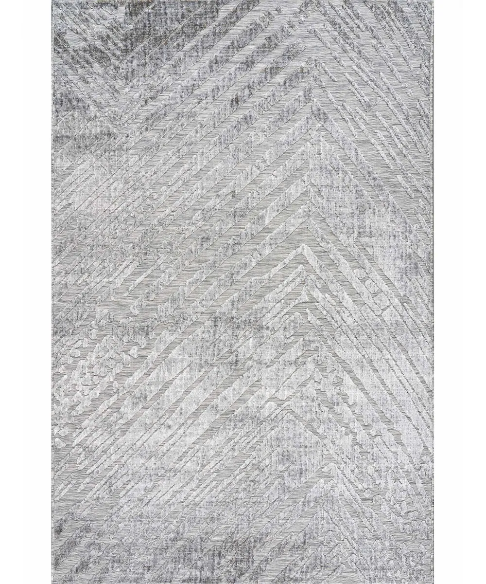 Χαλί SCRATCHES GREY 67 x 400 εκ.