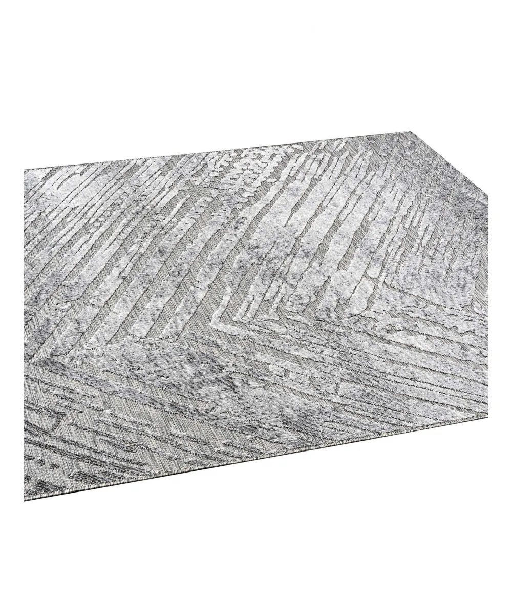 Χαλί SCRATCHES GREY 67 x 400 εκ.