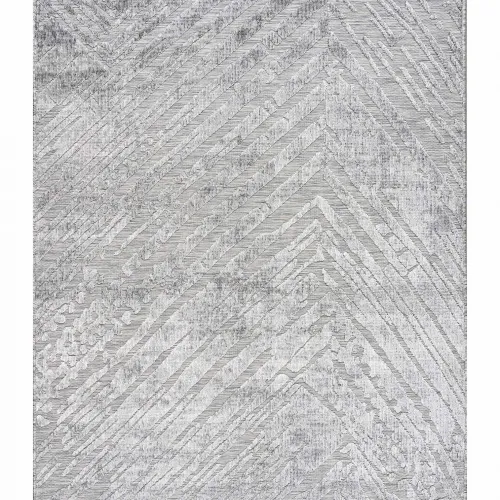 Χαλί SCRATCHES GREY 67 x 400 εκ.