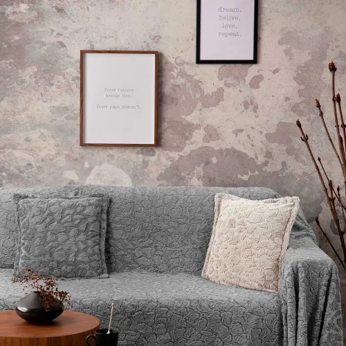 Ριχτάρι RUBBLE GREY Ριχτάρι διθέσιου καναπέ: 170 x 250 εκ.