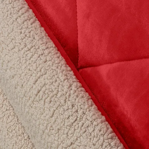 Κουβερτοπάπλωμα BLIZZARD RED BEIGE Κουβερτοπάπλωμα υπέρδιπλο: 220 x 240 εκ.