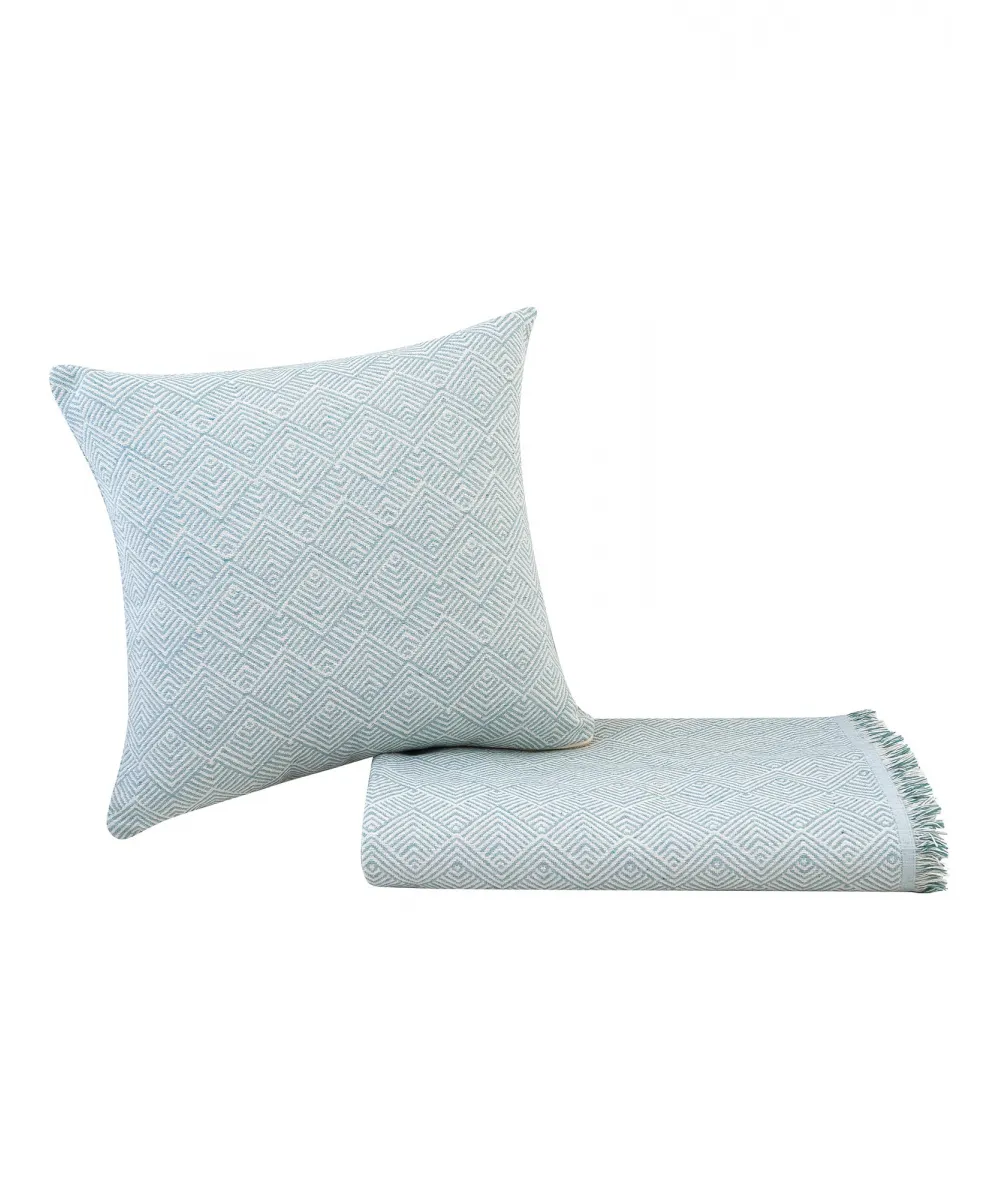 Ριχτάρι WELLEN TURQUOISE Ριχτάρι τριθέσιου καναπέ: 170 x 300 εκ.